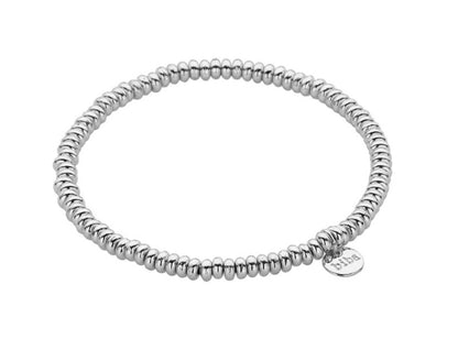 Biba Trend-Armband Versilbert Dehnbar Stacking Beads