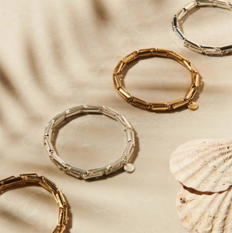 Biba Armbaender Trend Vergoldet Versilbert Dehnbar