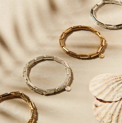 Biba Armbaender Trend Vergoldet Versilbert Dehnbar