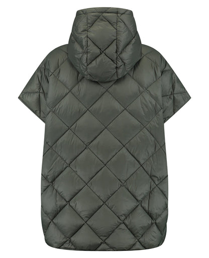 Deblon Sports Oversize Cape Kapuze Catrice Croco Oliv Rückseite