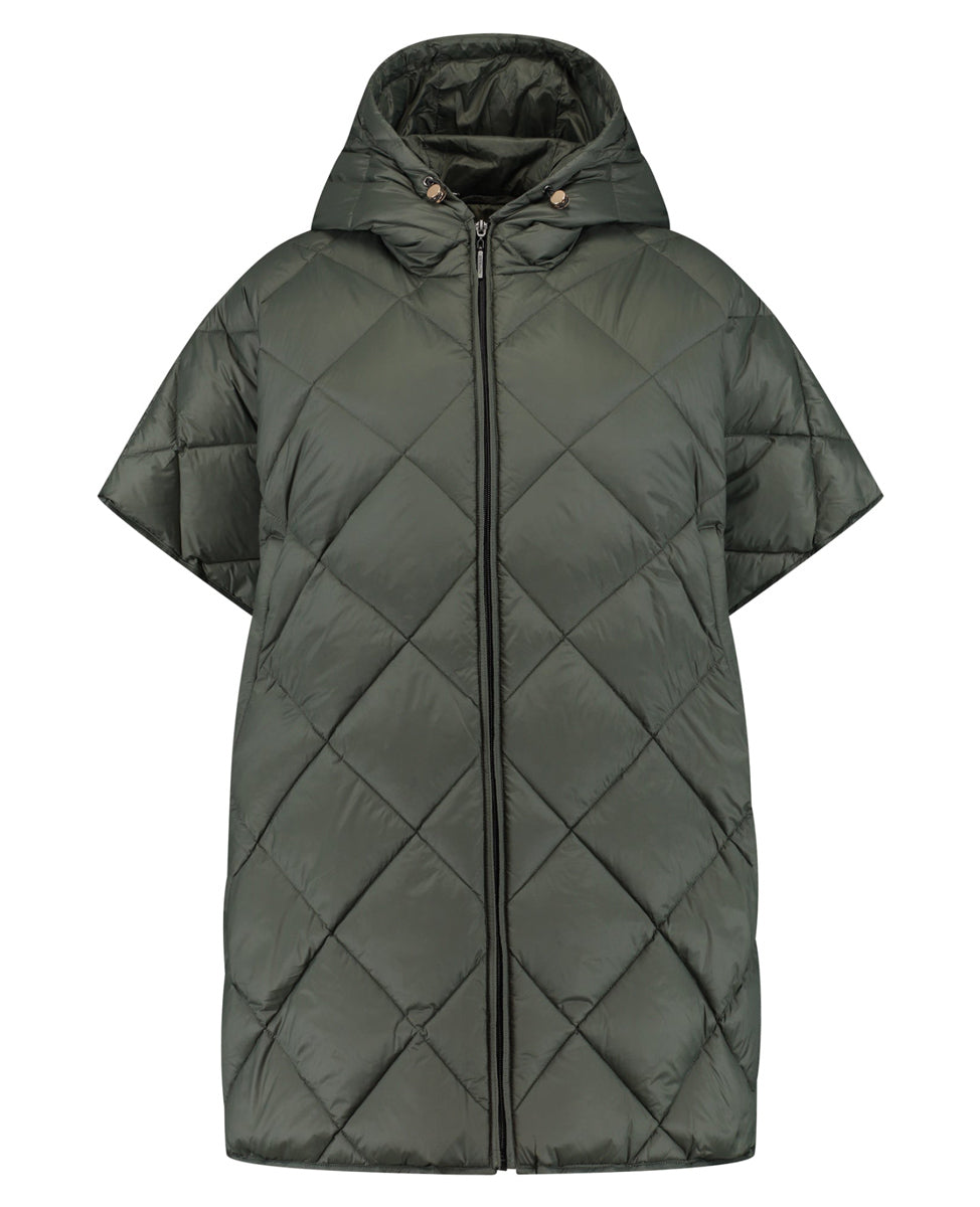 Deblon Sports Oversize Cape Kapuze Catrice Croco Olivgrün