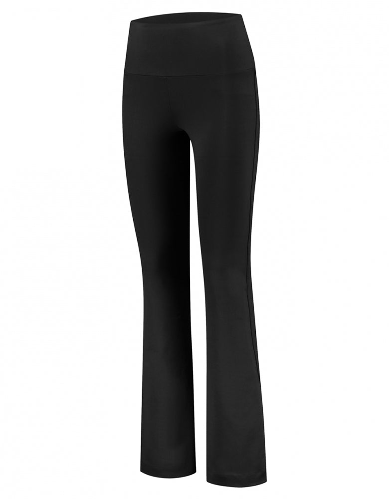 Deblon Sports Lifting Leggings Celine Flared Schwarz Hoher Bund Slim-Fit Ausgestelltes Bein Seitlich