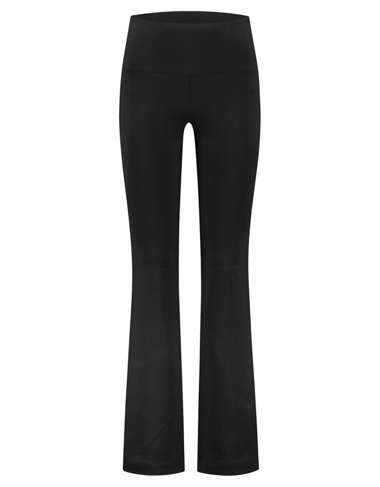 Deblon Sports Lifting Leggings Celine Flared Schwarz Hoher Bund Slim-Fit Ausgestelltes Bein
