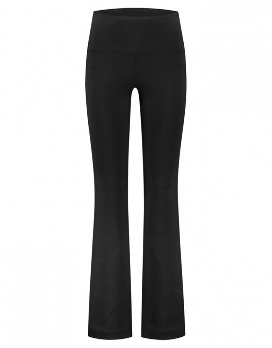 Deblon Sports Lifting Leggings Celine Flared Schwarz Hoher Bund Slim-Fit Ausgestelltes Bein
