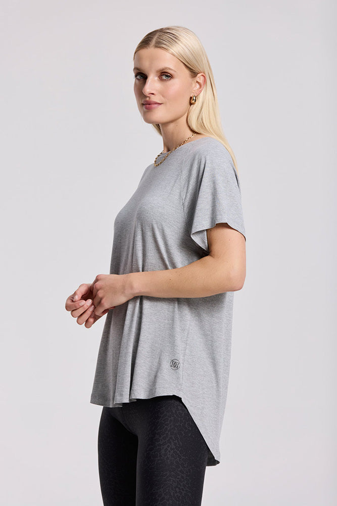 Deblon Sports Modal T-Shirt Feline Grau Model 2