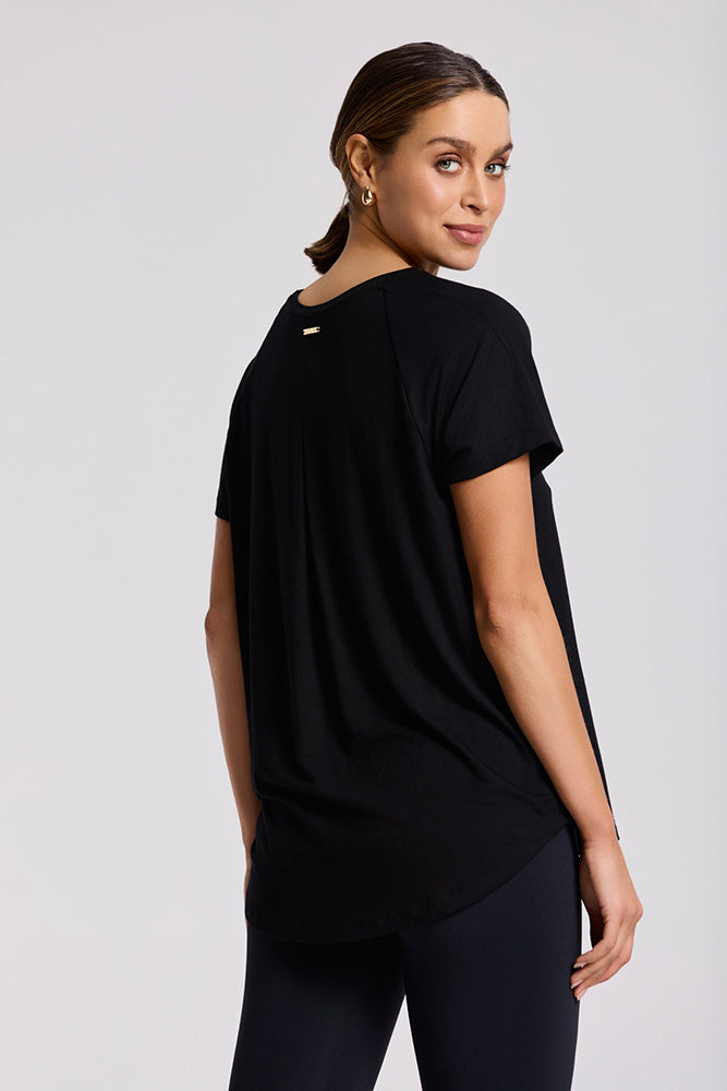 Deblon Sports Modal T-Shirt Feline Schwarz Model 2