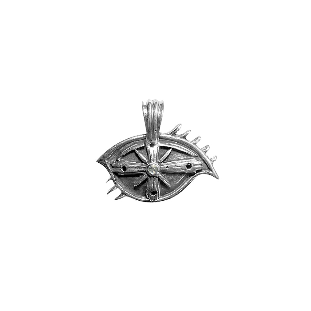 Elfcraft Anhänger Auge The Third Eye View Sterling Silber Mondstein Unisex