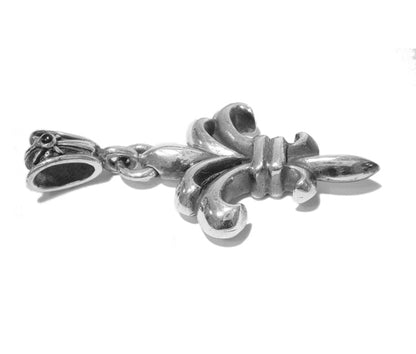 Elfcraft Anhänger Lilie Kreuzform 6,5 cm Gross 925 Sterling Silber Massiv Unisex Seitlich