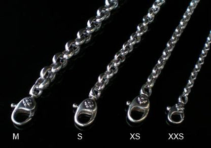 Elfcraft Erbskette Massiv Lilien-Karabiner 925 Sterling Silber Unisex Alle Breiten