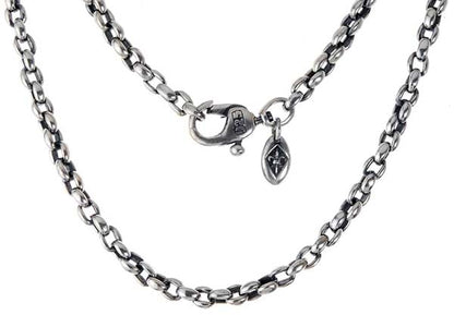Elfcraft Erbskette Massiv Lilien-Karabiner 925 Sterling Silber Unisex