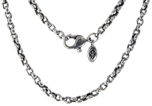 Elfcraft Erbskette Massiv Lilien-Karabiner 925 Sterling Silber Unisex