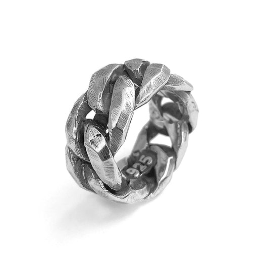 Elfcraft Kettenring 925 Sterling Silber Massiv