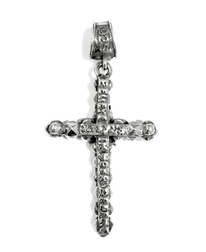 Elfcraft Anhänger Kreuz Lilie 7 cm Lang 925 Sterling Silber Massiv Unisex Rückseite Believe In Your Dreams