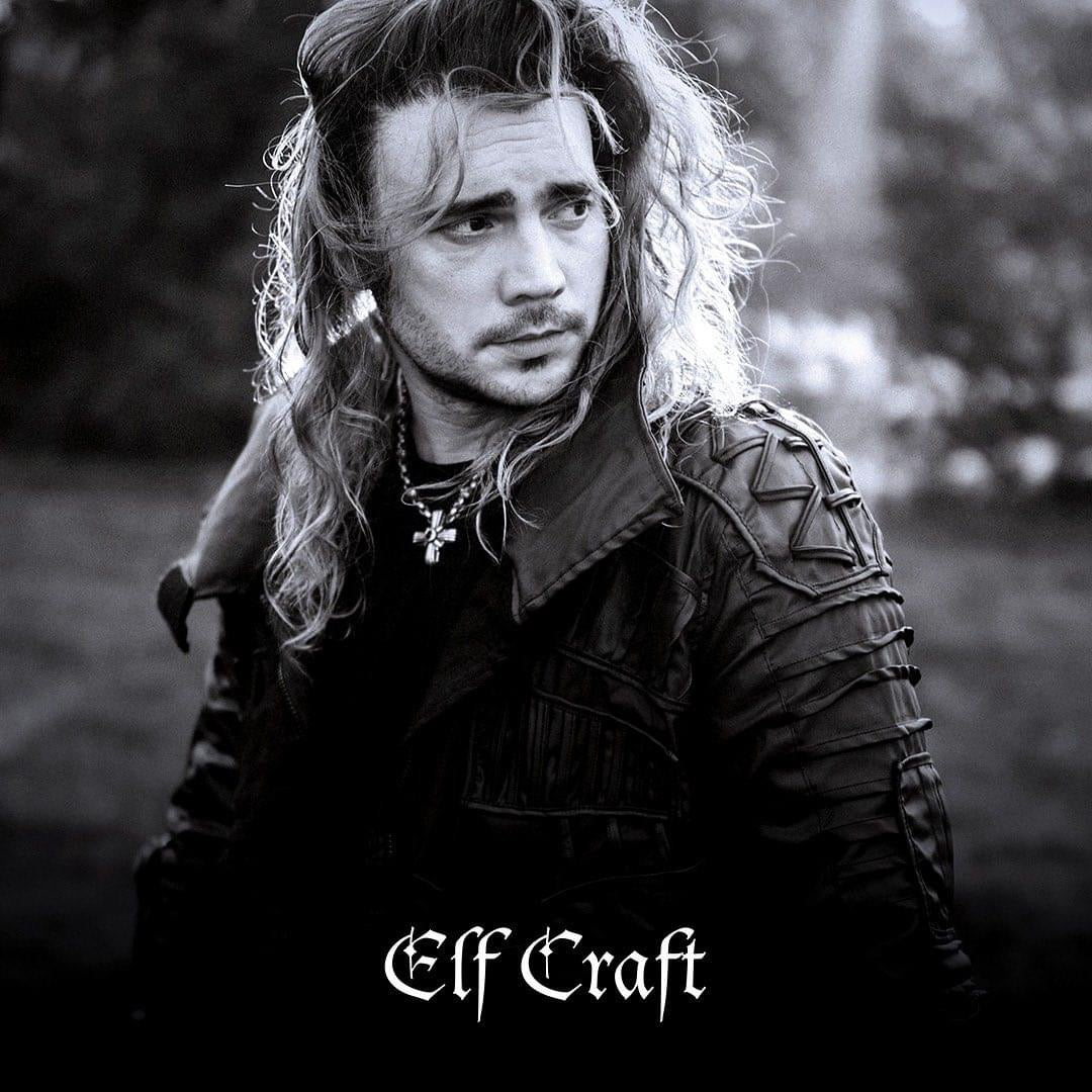 Elfcraft Kreuzkette Morning Star Kreuz Granat Onyx 925 Sterling Silber Massiv Erbsmuster Gehämmert Unisex Model 2