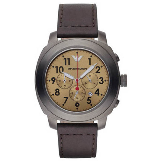 Emporio Armani Chronograph Braun Camel Cognac Delta Sport AR6055