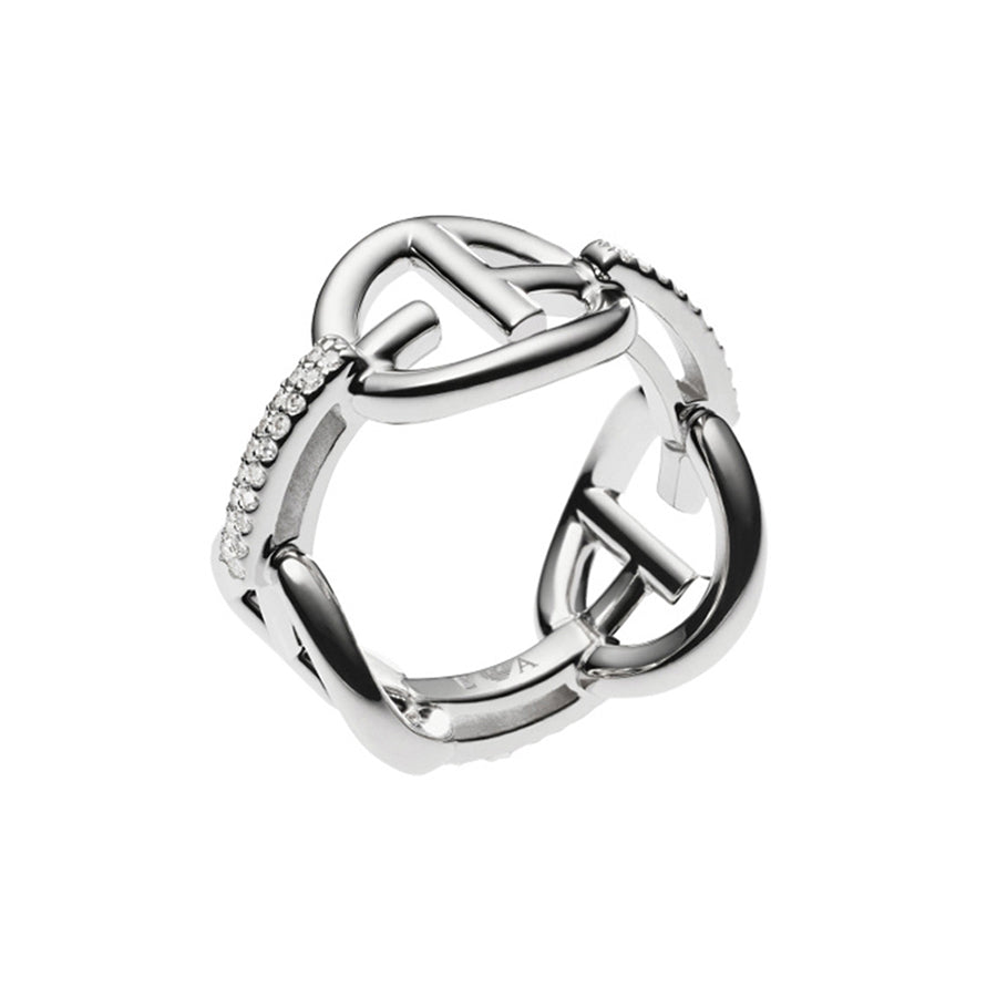 Emporio Armani Damenring Sterling Silber Pavé Zirkonia EG3198040