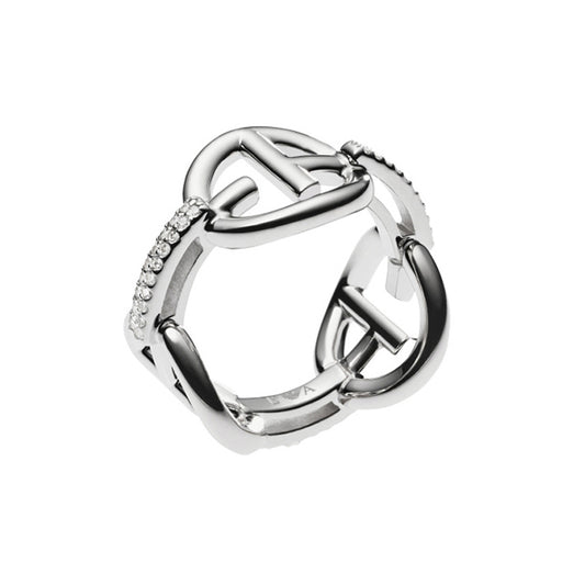 Emporio Armani Damenring Sterling Silber Pavé Zirkonia EG3198040