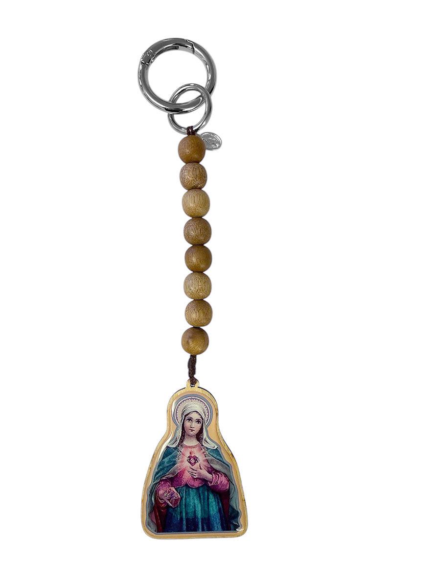Escapulario Schlüsselanhänger Taschenanhänger Madonnen-Motiv Multicolor
