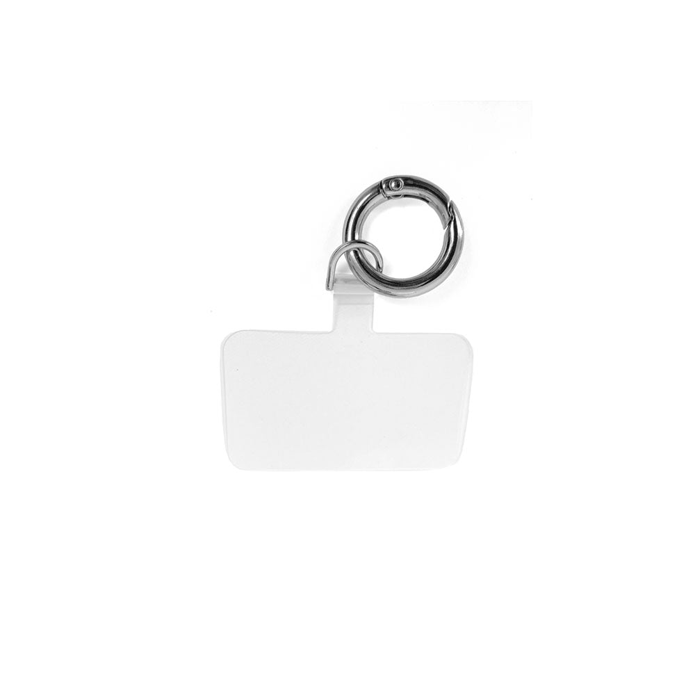 Escapulario Handykette Universaladapter Runder Karabiner Silberfarben