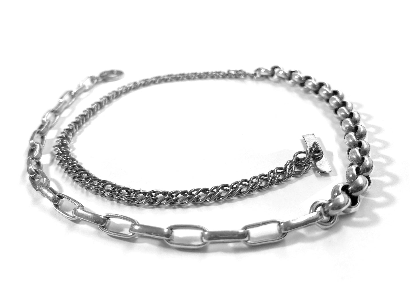 GEM Kingdom Erbskette Verschiedene Kettenelemente 925 Sterling Silber
