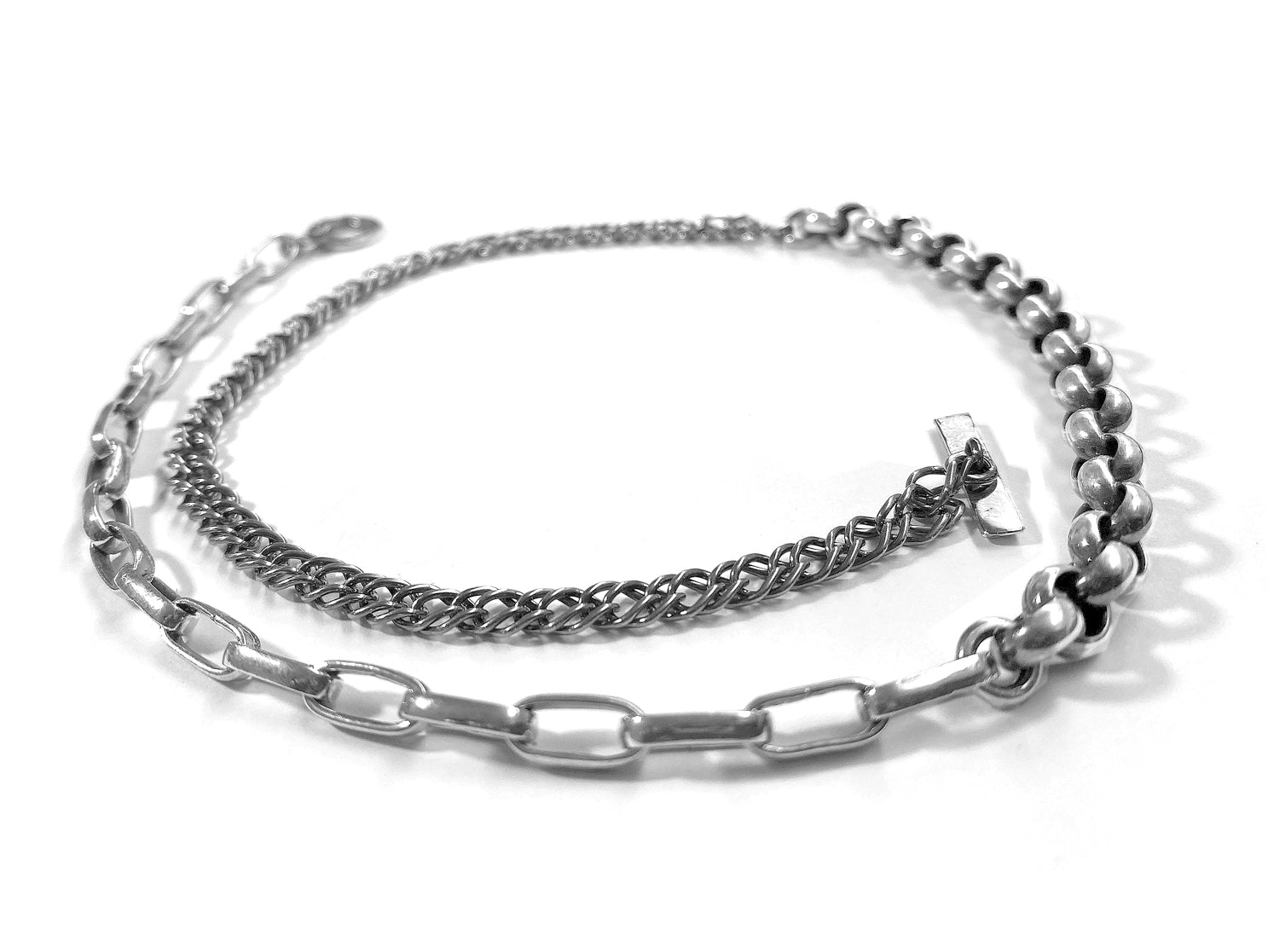GEM Kingdom Erbskette Verschiedene Kettenelemente 925 Sterling Silber