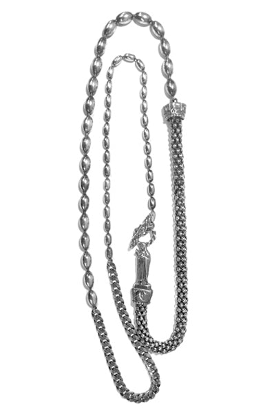 Gem Kingdom Kette Madonna 925 Sterling Silber 4 Kettenelemente 80 cm Lang