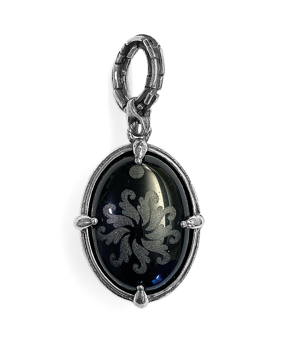 Gem Kingdom Anhänger Talisman Skarabäus Flower Glücksbringer 925 Sterling Silber