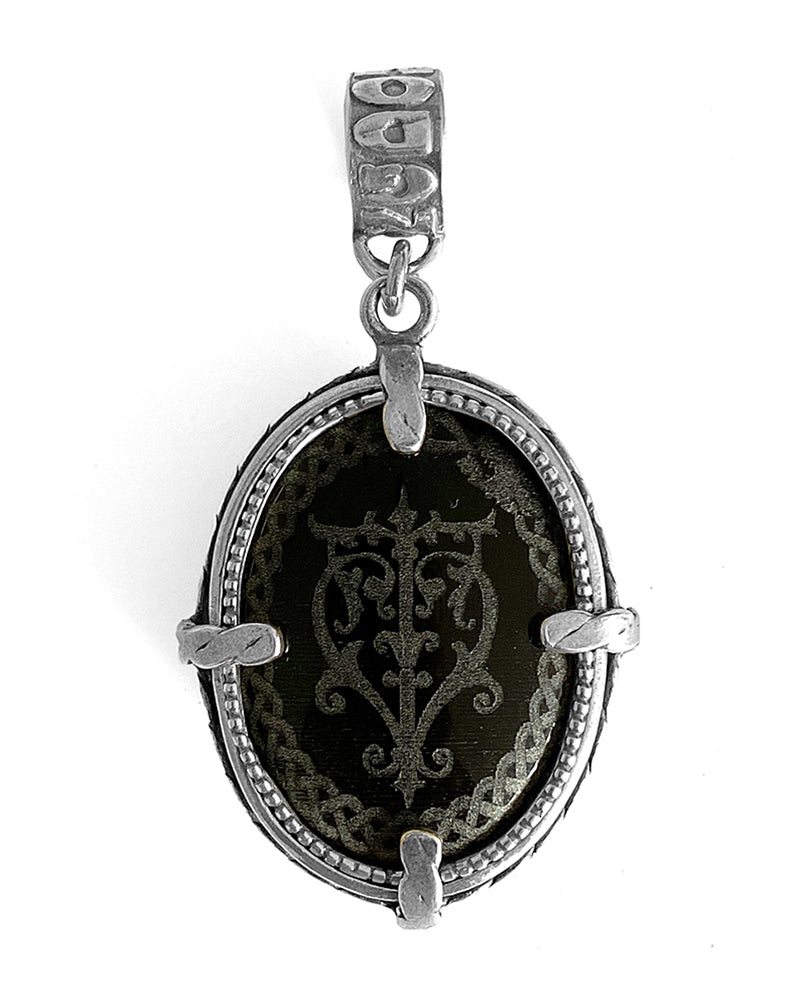 Gem Kingdom Herzanhänger Unicorn Legend Carneol Schwarzer Spinell 925 Sterling Silber