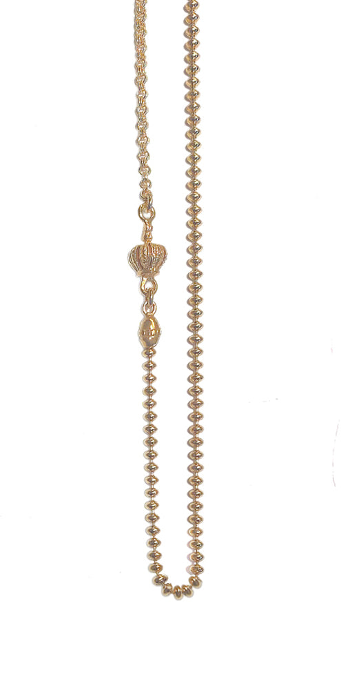 Gem Kingdom Erbskette Krone Bronze Vergoldet 50 cm Lang