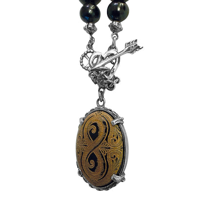Gem Kingdom Anhänger Infinity Gravur Horn 925 Sterling Silber