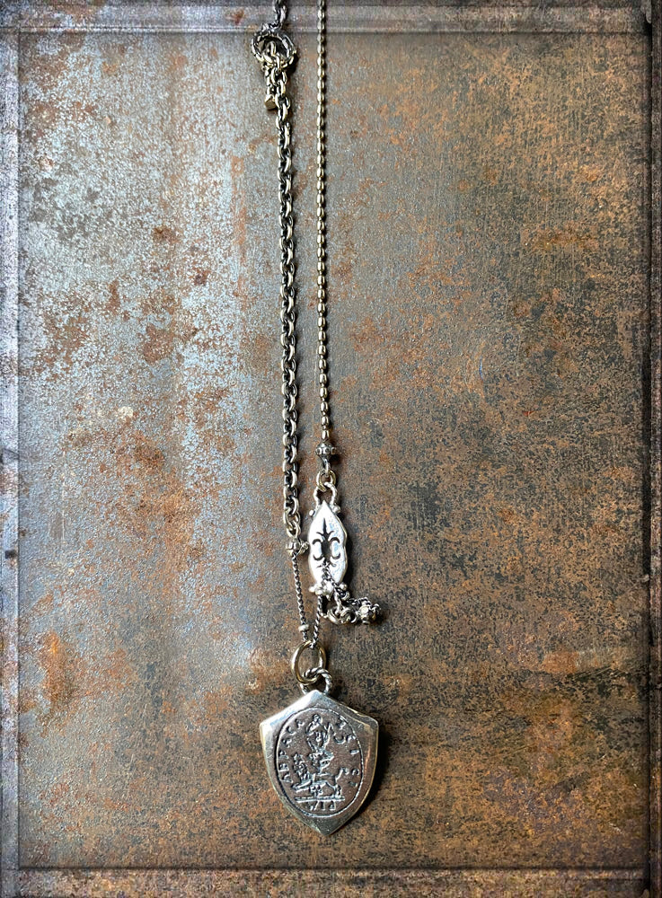 Gem Kingdom Kette Talisman-Anhänger Abraxas Sterling Silber 45 cm Lang