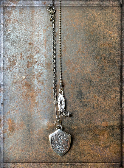 Gem Kingdom Kette Talisman-Anhänger Abraxas Sterling Silber 45 cm Lang