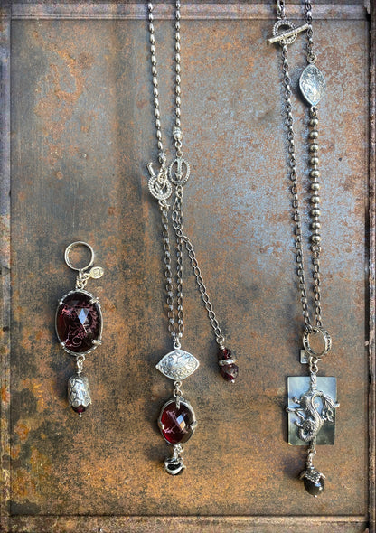 Gem Kingdom Ketten Delphin Greif-Drachen Anhänger Kristallglas Facettiert 925 Sterling Silber