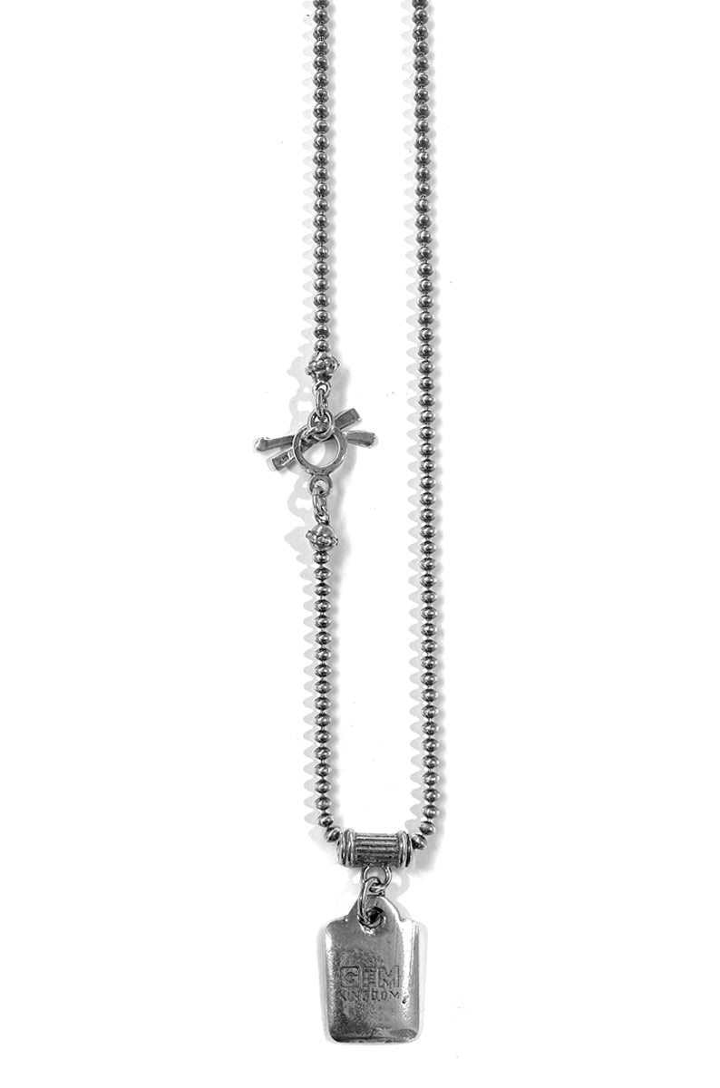 Gem Kingdom Kugelkette Plakette Graviert Unicorn Sterling Silber Unisex Rebel-Rebel-Kollektion