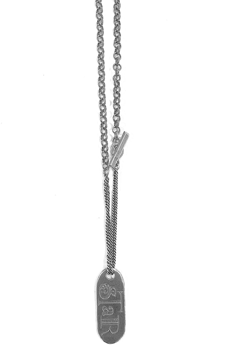 Gem Kingdom Silberkette Plakette Graviert 925 Sterling Silber Unisex Rebel-Rebel-Kollektion
