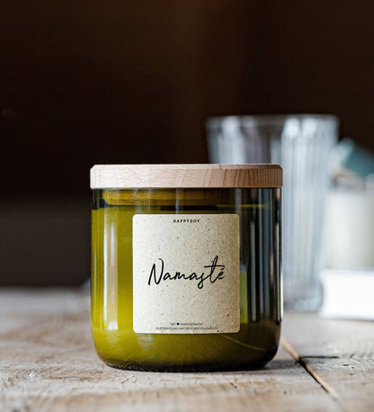 Happysoy Duftkerze Spruchkerze Holzdocht Vegan Namaté