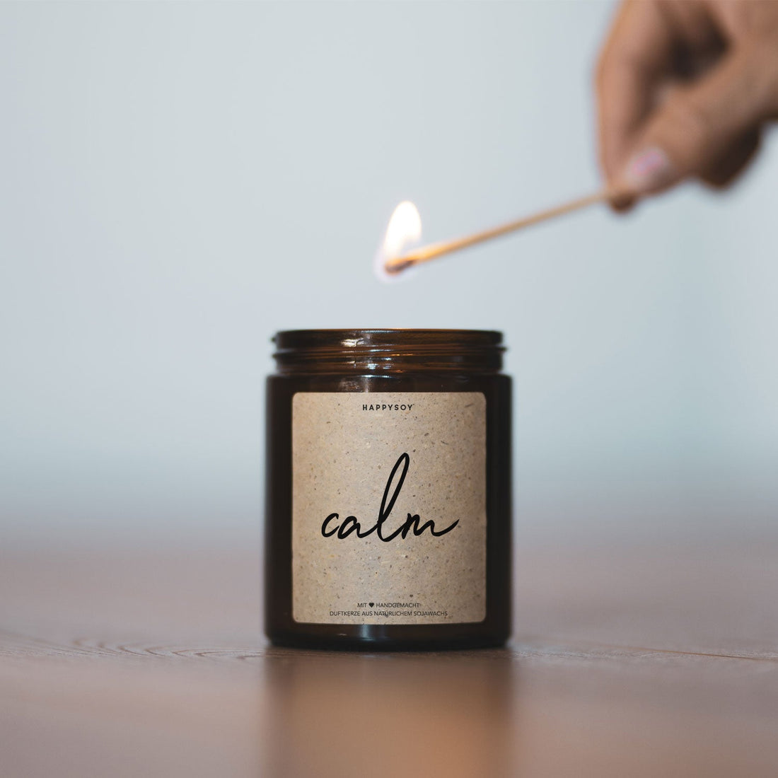 Happysoy Duftkerze Spruchkerze Vegan Calm