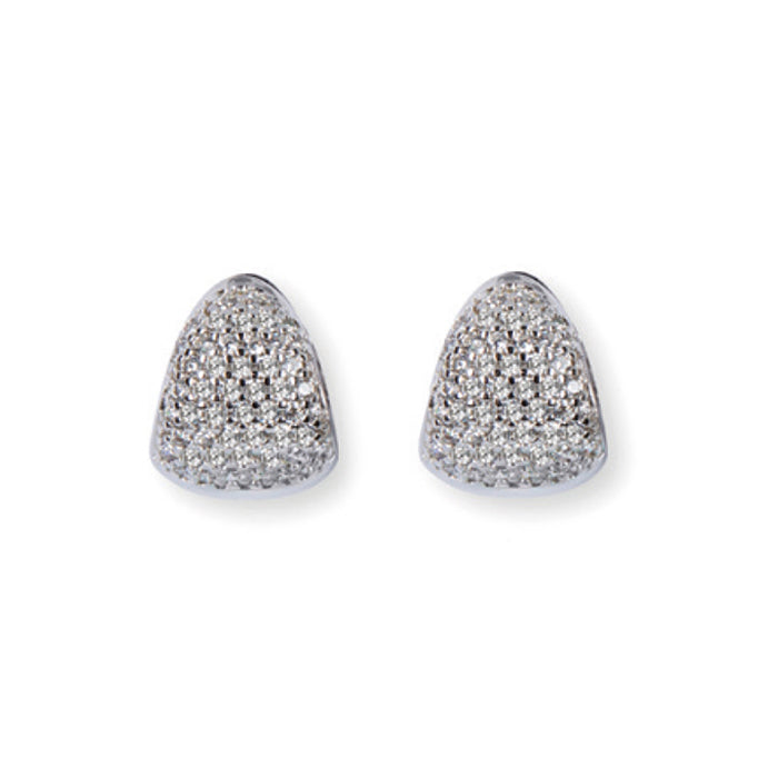 Heide Heinzendorff System-Creolen Lena Pavé-Zirkonia 925 Sterling Silber Rhodiniert 
