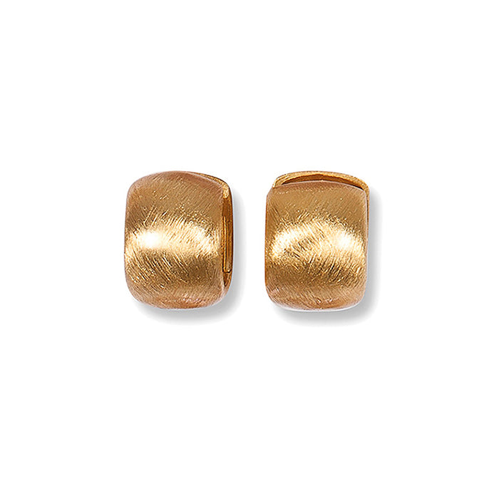 Heide Heinzendorff System-Creolen Mimi 925 Sterling Silber Gold Plattiert Matt
