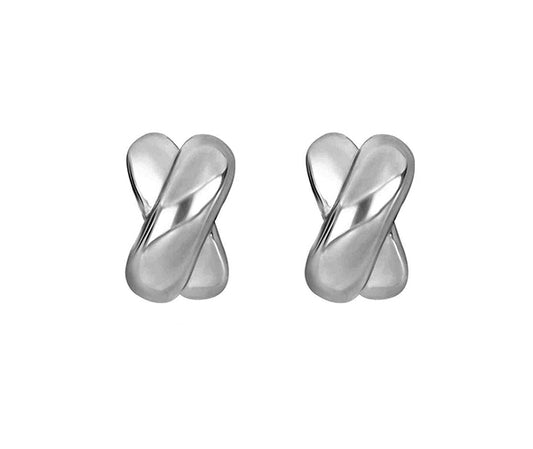 Heide Heinzendorff System-Creolen Mischa 925 Sterling Silber Rhodiniert 