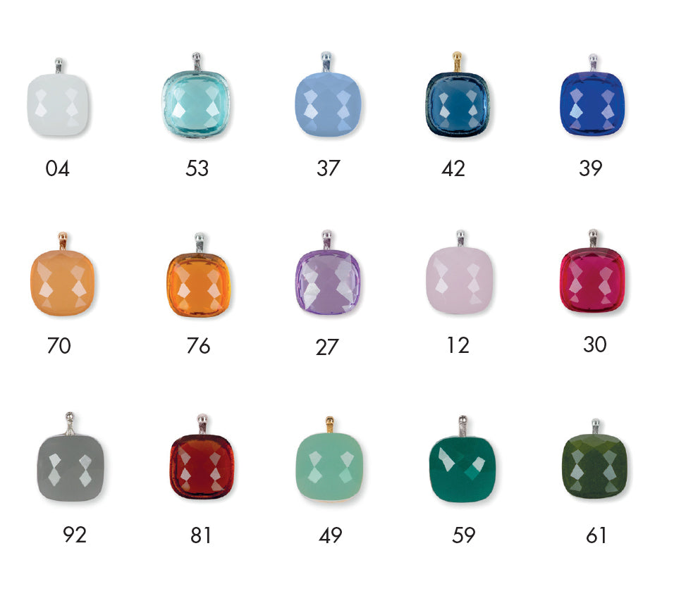 Heide Heinzendorff System-Einhänger Facettiertes Quarzglas E56