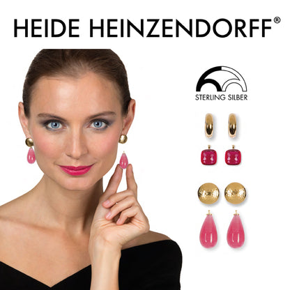 Heide Heinzendorff Wechselsystem Creolen Einhänger 925 Silber Rhodiniert Vergoldet Rosévergoldet