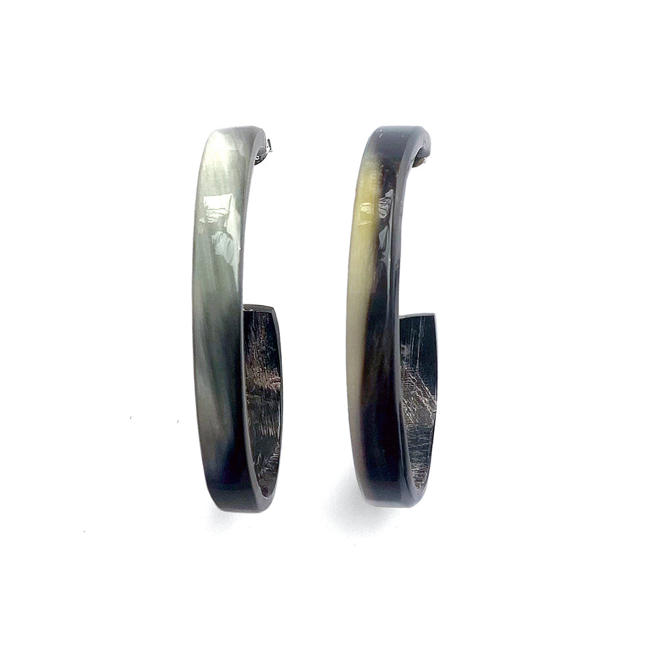 Horncreolen Oval 60 mm Dunkel