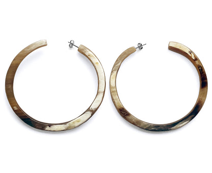 Horncreolen XL Groß 90 mm Rund Unikat