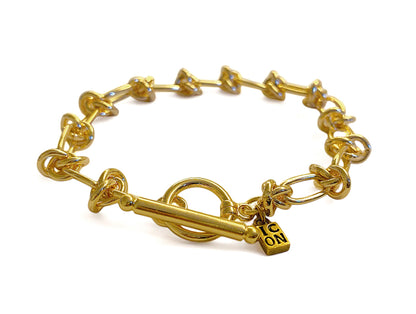 ICON Design Living Armband Knoten-Design Vergoldet