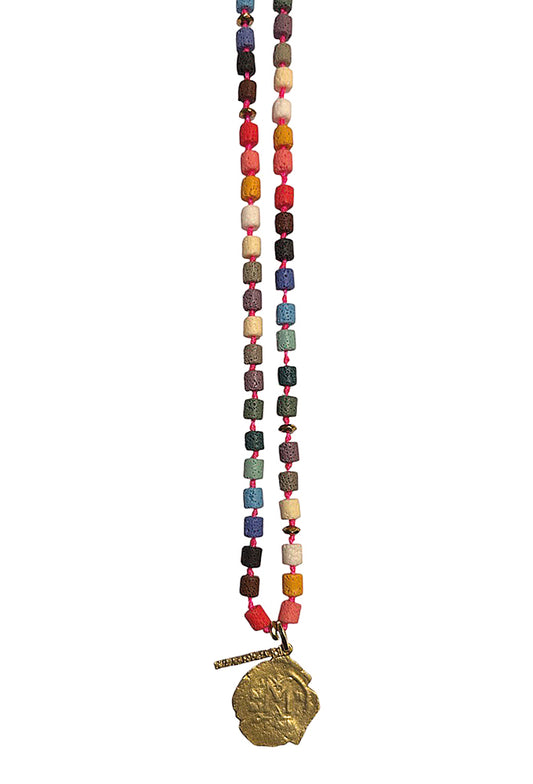 ICON Design Living Kette Kharma Lava Mix Gold 90 cm
