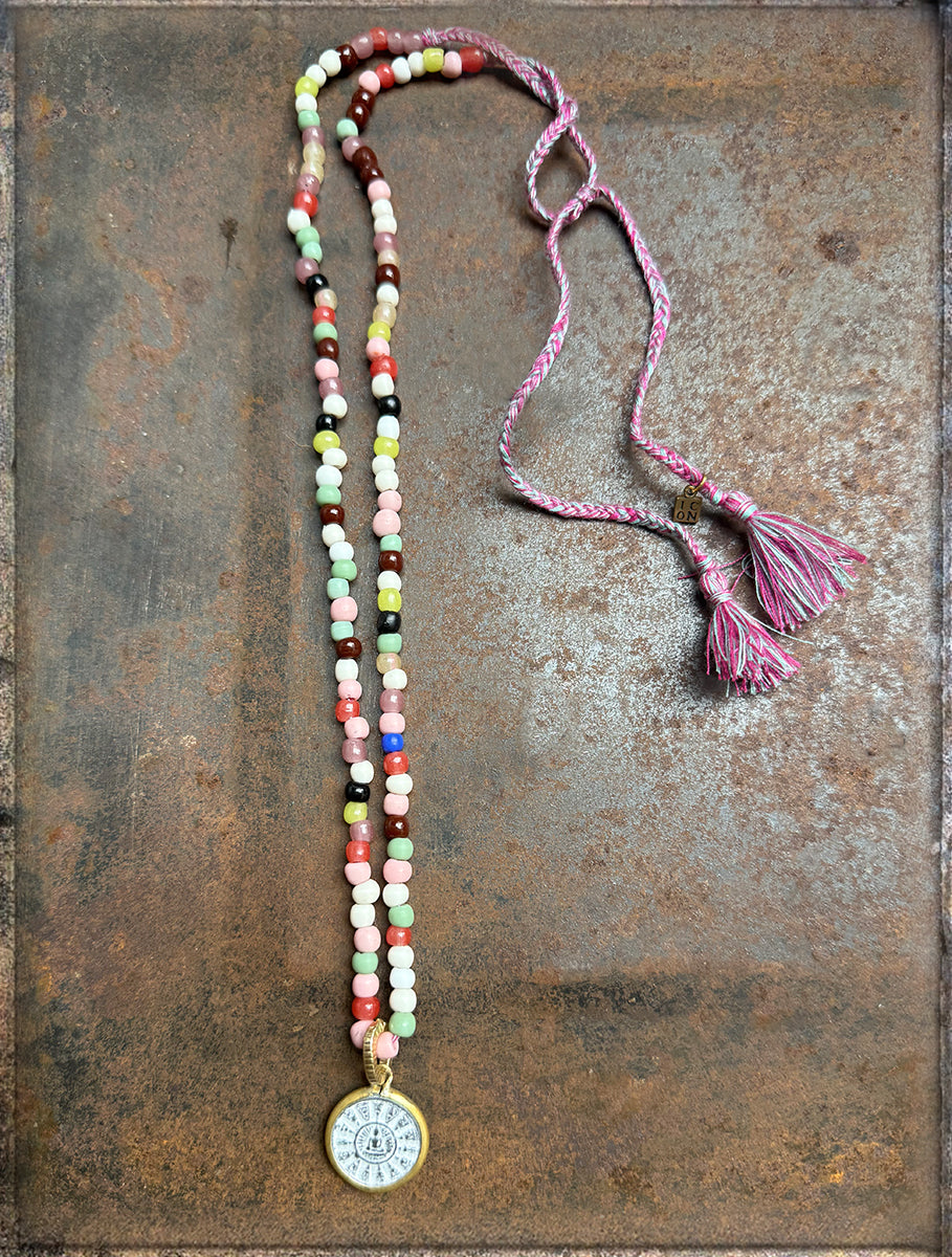 ICON Design Living Buddhakette Goa Quasten Multicolor Längenverstellbar