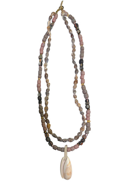 ICON Kette Doppelreihig Muschel Mix 45 cm