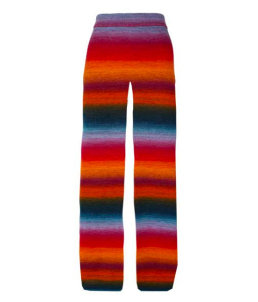Les Tricots d'O Hose Michelle Streifen Strick Baumwolle Multicolor Mix