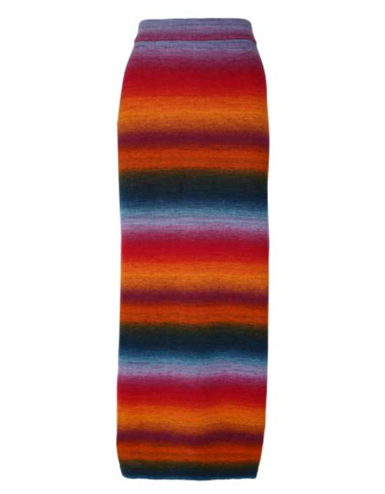 Les Tricots d'O Maxi-Rock Manon Streifen Strick Baumwolle Multicolor Mix